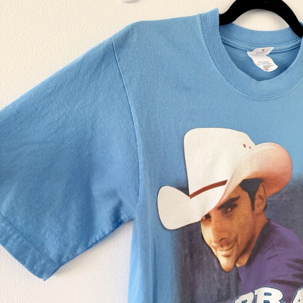 Vintage Y2K Brad Paisley Time Well Wasted Crewneck Tee Shirt Top Size S Small - Picture 14 of 16